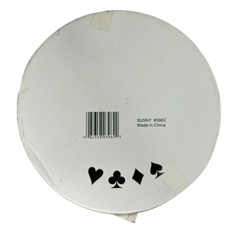 Full House Card Games Porcelain 7.5” Plates Vintage Set of 4‎